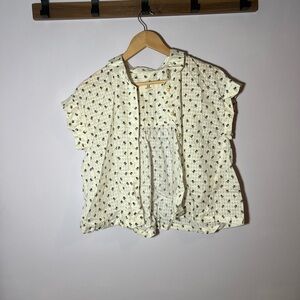 Cropped button up shirt